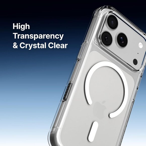 iPhone 17 Pro Max Case Shockproof Anti-Yellowing High Transparency MagSafe-Clear - Picture 7 of 9